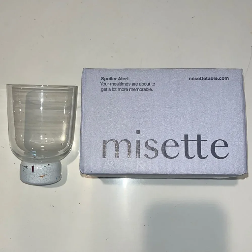 Misette Multicolor Confetti Glass Tumbler and Misette Multicolor Pitcher. New